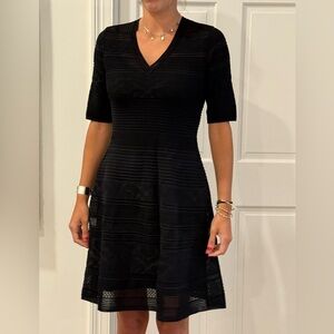 Missoni Black Textured Midi Dress